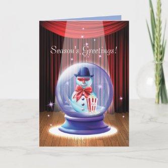 Glass Holiday Fantasy Corporate Greeting Card