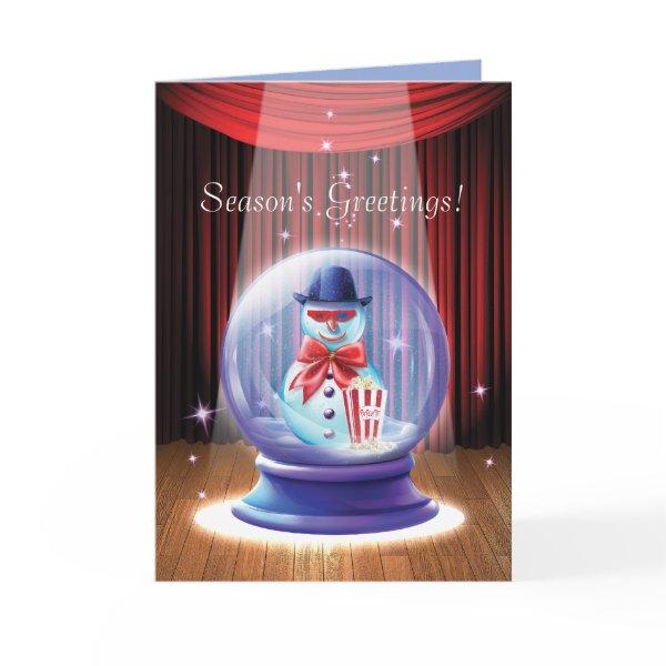 Glass Holiday Fantasy Corporate Greeting Card