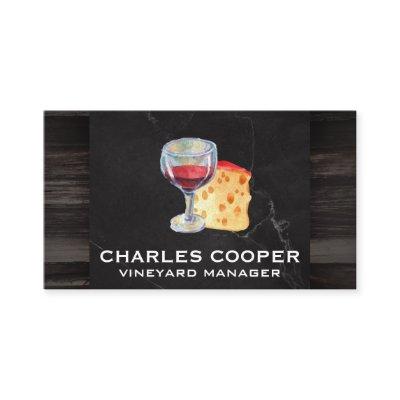 Glass of Wine and Cheese
