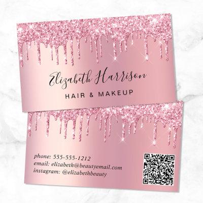 Glitter Beauty QR Code Pink