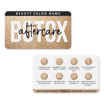 Glitter Gold Botox Filler Instruction Aftercare