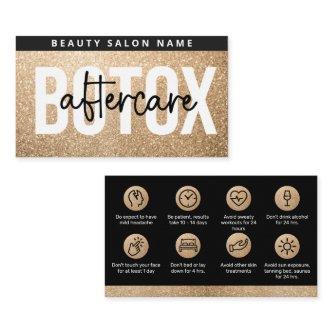 Glitter Gold Botox Filler Instruction Aftercare