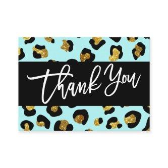 GLITTER LEOPARD PRINT Thank you for your purchase Enclosure Card