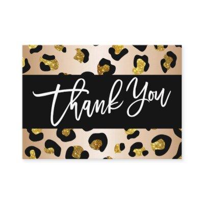 GLITTER LEOPARD PRINT Thank you for your purchase Enclosure Card