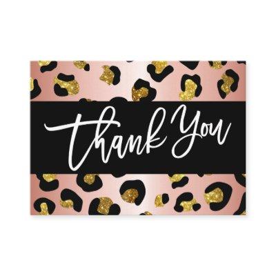 GLITTER LEOPARD PRINT Thank you for your purchase Enclosure Card