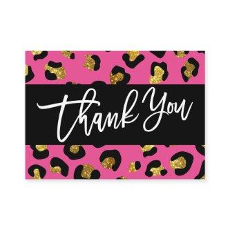 GLITTER LEOPARD PRINT Thank you for your purchase Enclosure Card