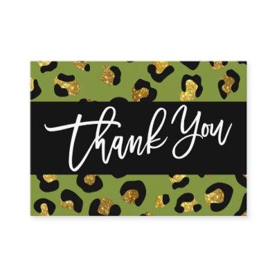 GLITTER LEOPARD PRINT Thank you for your purchase Enclosure Card