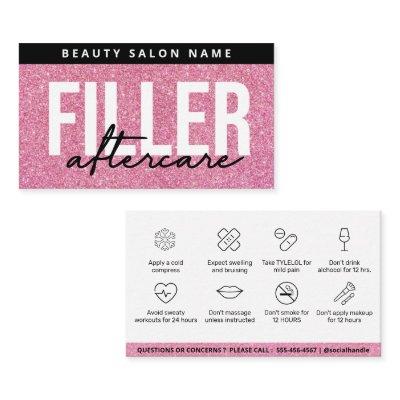 Glitter Lip Filler Botox Aftercare Instruction