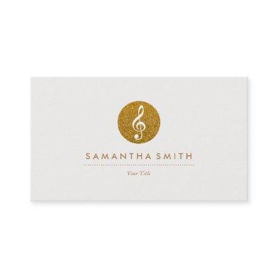 Glitter Musical Note Logo