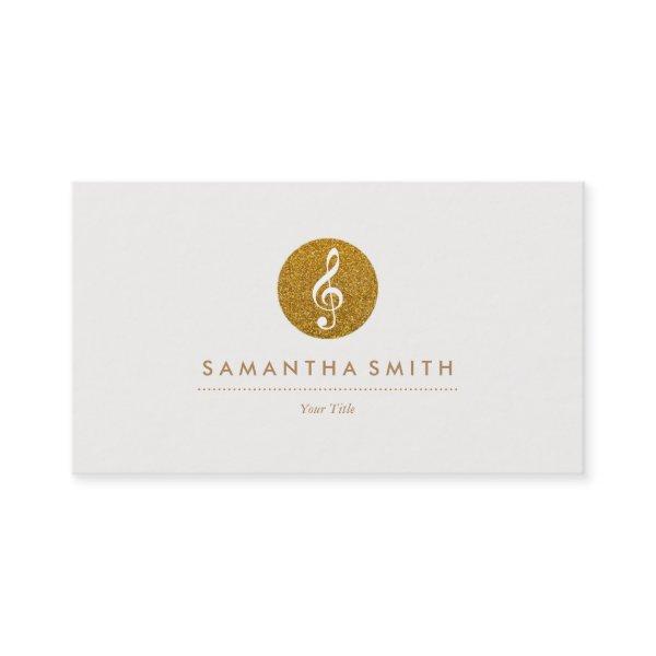 Glitter Musical Note Logo