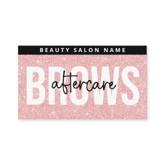 Glitter Pink Brows Aftercare PMU Brow Instructions