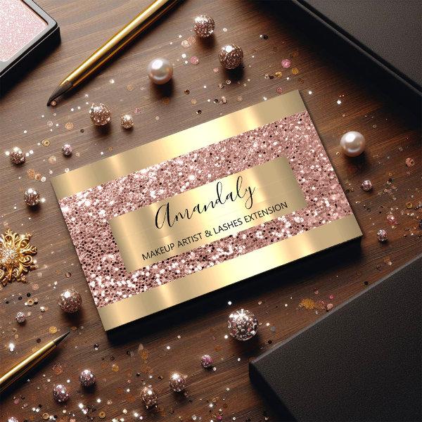 Glitter Rose Gold Frame Event Planner Luminous