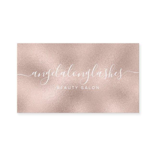 Glitter Rose Gold Script Font Simple Classic
