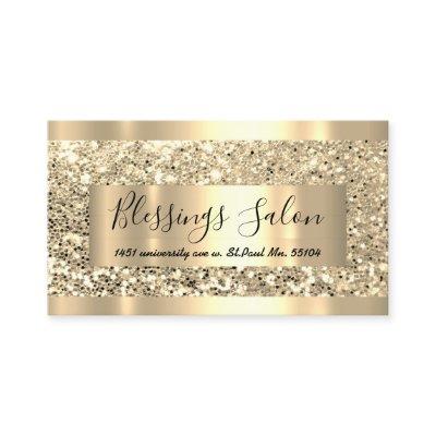 Glitter VIP Gold Frame Event Planner Luminous Busi