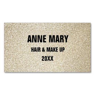 Glittery Gold Black Hair Make Up Modern Spa 2023  Magnet
