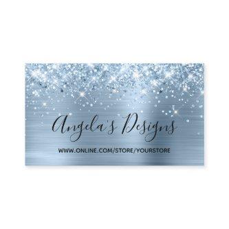 Glittery Light Blue Faux Foil Online Store