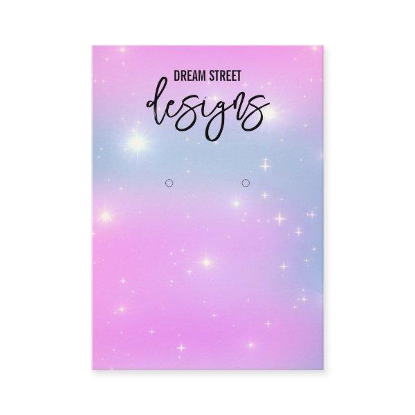 Glittery Trendy Earring Display Card