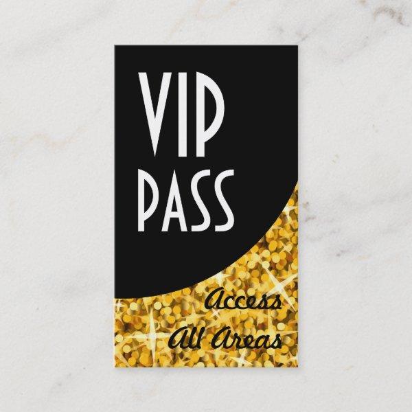 Glitz "Gold" 'VIP Pass' Black Curve
