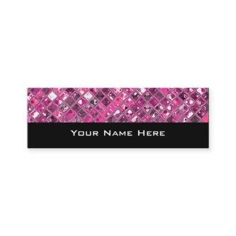 Glitz Tiles Hot Pink 1 skinny black Mini