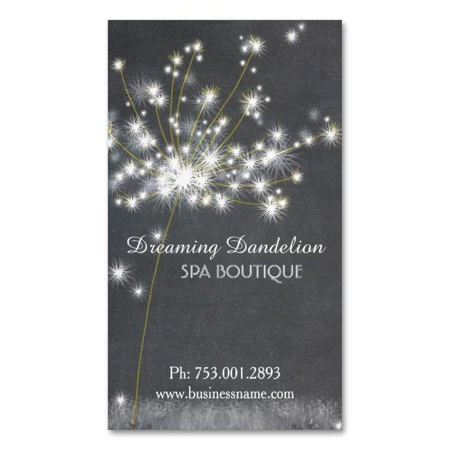 Glitzy Chalkboard Dandelion Magnet