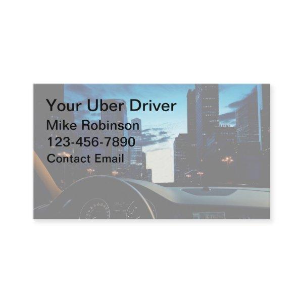 Glossy Uber Car Service Driver