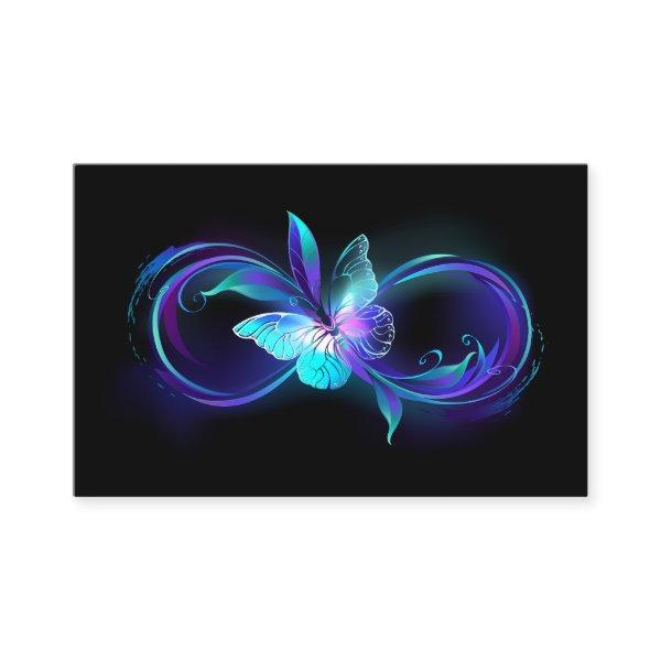 Glowing Infinity with Magic Butterfly