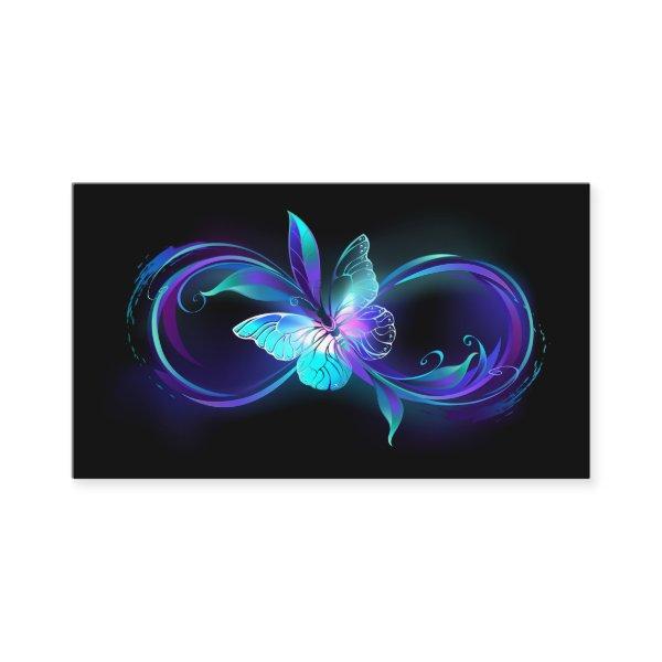 Glowing Infinity with Magic Butterfly