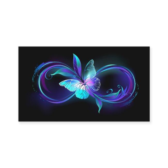Glowing Infinity with Magic Butterfly