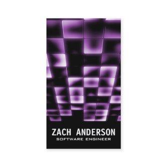 Glowing Square Mosaic - Purple
