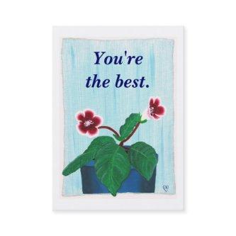 Gloxinia Flower, Your Message