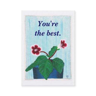 Gloxinia Flower, Your Message