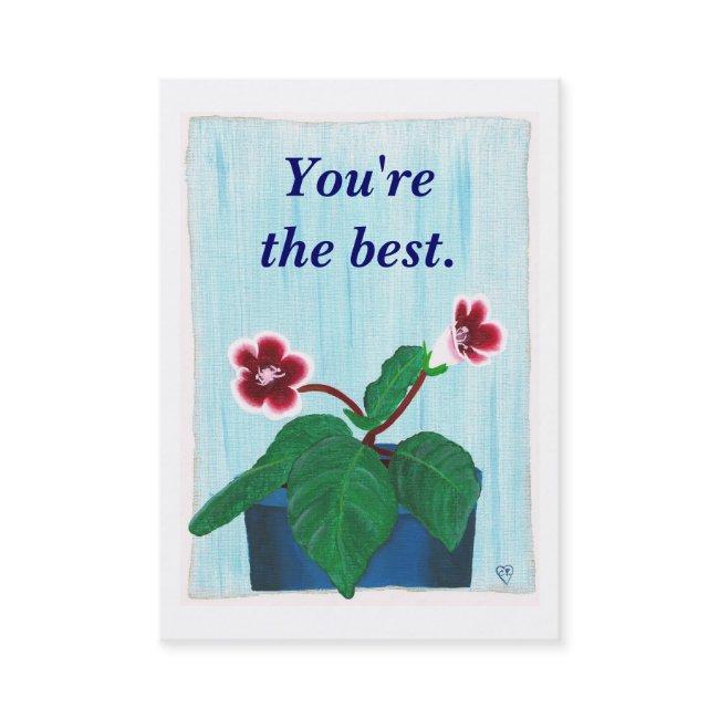 Gloxinia Flower, Your Message