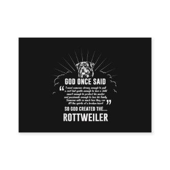 God Once Said Rottweiler | Funny Dog Lovers