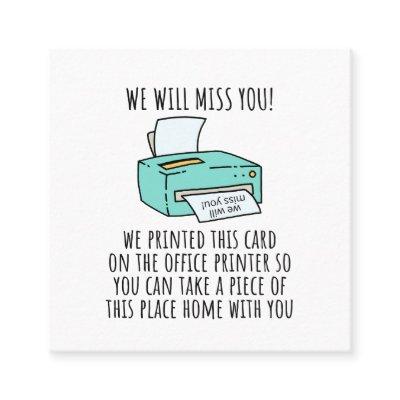 Going Away Card for Coworker or Boss, Funny Going