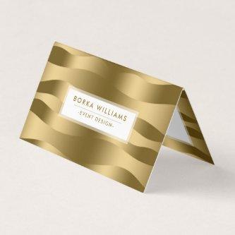 Gold Abstract Zebra Stripes Pattern