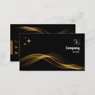 Gold And Black Elegant Modern Personalized