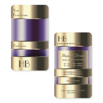 Gold and Glass Can Purple Liquids Monogram Quality