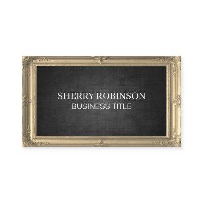 Gold Antique Frame | Dark Texture