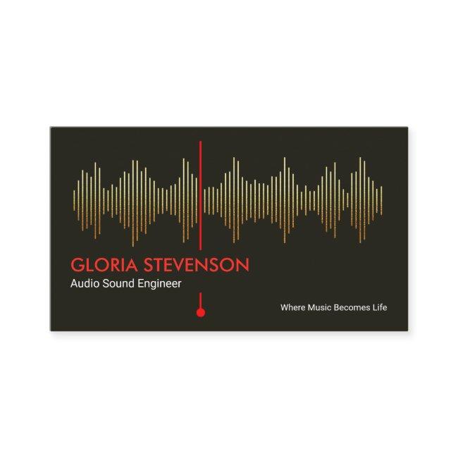 Gold Audio Sound Frequency Studio Engineer DJ
