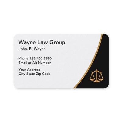 Gold Black And White Attorney Law Scale