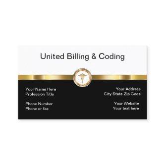 Gold Black And White Medical Billing Coding