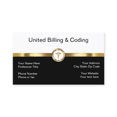 Gold Black And White Medical Billing Coding