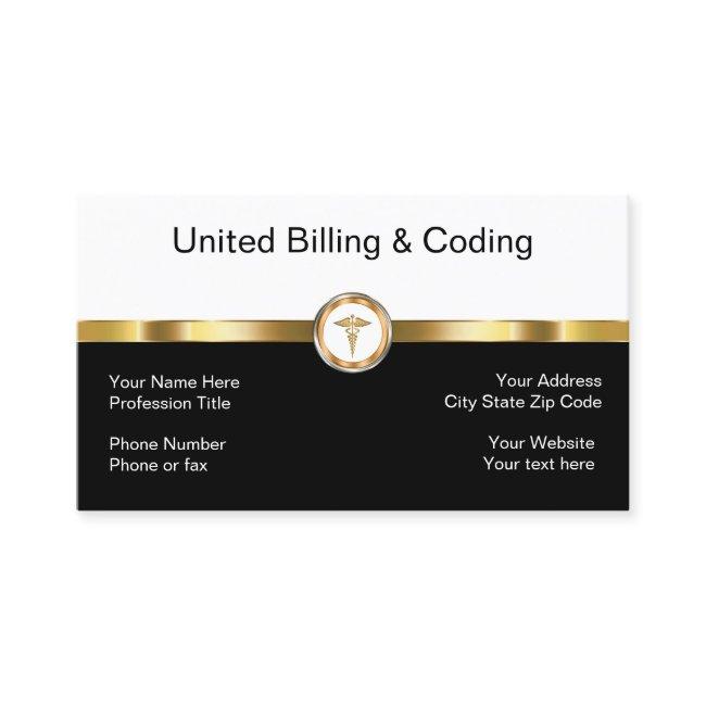 Gold Black And White Medical Billing Coding
