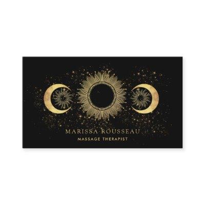 Gold Black Celestial Massage Therapist