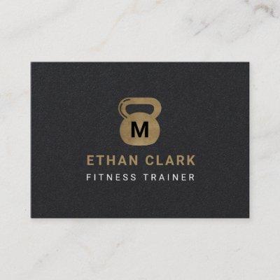 Gold & Black Kettlebell Personal Fitness Trainer