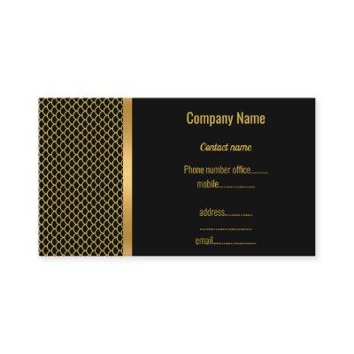 GOLD BLACK MERMAID THEME TRIM