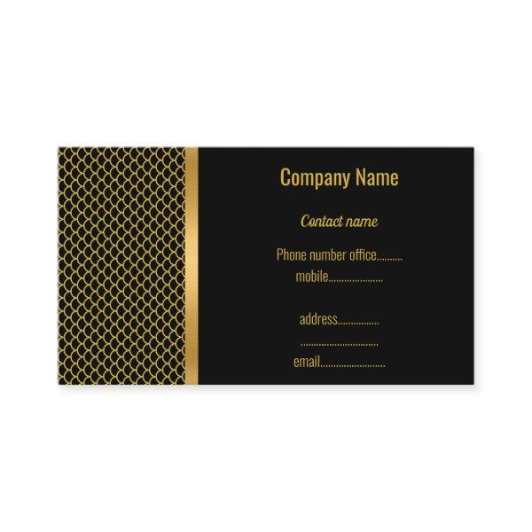 GOLD BLACK MERMAID THEME TRIM