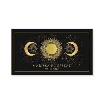 Gold Black Sun Moon Celestial
