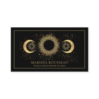 Gold Black Sun Moon Yoga Instructor