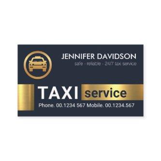Gold Blocks Taxi Driver Cab Transport